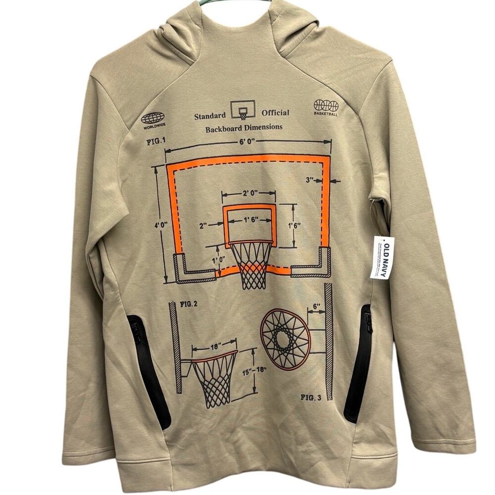 Old Navy Boys XL Dynamic Fleece Basketball Hoodie